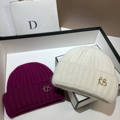 Women Ribbed Stretch Knit Beanie Soft Slouchy Wool Hat Extreme Cold Weather Warm Ear Protection Winter Fashion Cap