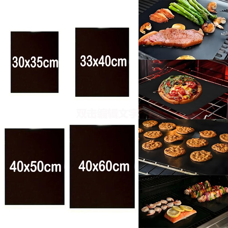 1-4PCS BBQ Grill Mat Barbecue Baking Non-stick Pad Reusable Heat Resistant Outdoor Grill Mat Barbecue Party Mat Kitchen Tools