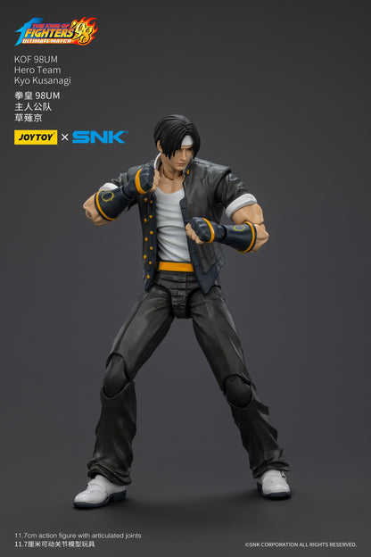 JOYTOY 1/18 Boneco de Ação SNK KOF 98UM Hero Team Kyo Kusanagi Goro Daimon Benimaru Nikaido Anime Modelo