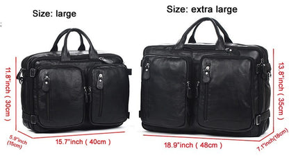 Bolsa de Viagem Masculina de Couro Genuíno Legítimo de Grão Integral Multifuncional, Bolsa de Viagem de Couro, Bolsa de Viagem Grande, Bolsa de Fim de Semana