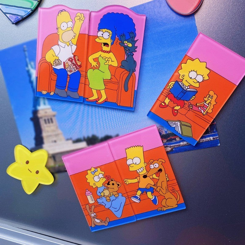 Ímã de Geladeira Homer Simpson Decoração Criativa Bonito Desenho Animado Quadro de Mensagens Adesivo de Geladeira Presentes Decoração de Casa