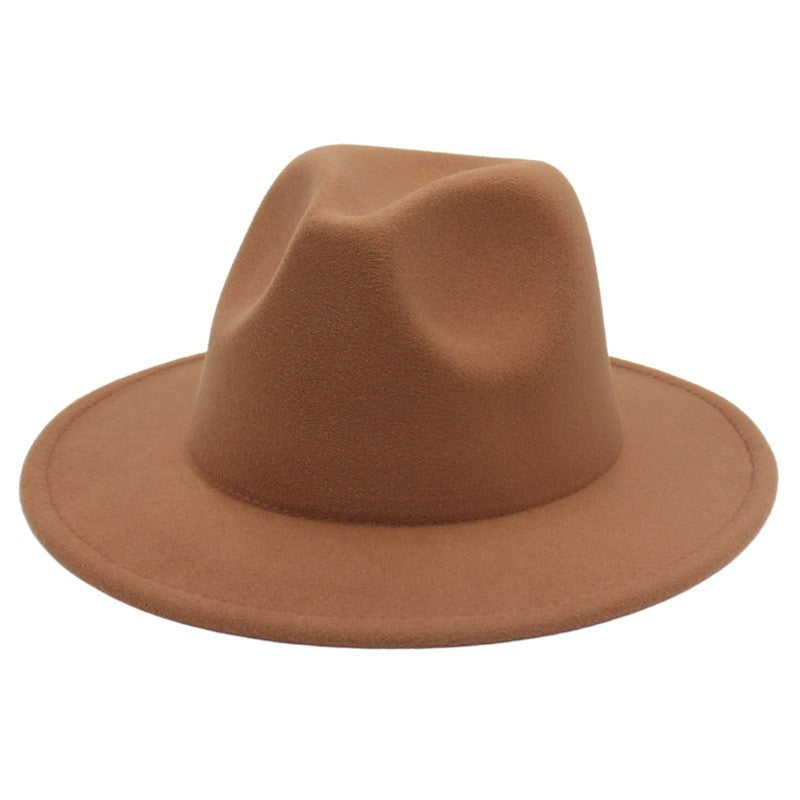 Women Fedora Hat Autumn Winter Luxury Men Top Hats Trendy Formal Wedding Decorate Black Green White Panama Cap Fedoras Gorras