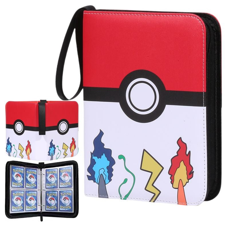 Stock Pokemon Card Binder 400 Pocket Anim Card Holder Album Trading Card Holder Protector Notebook Binder For Cards Collection