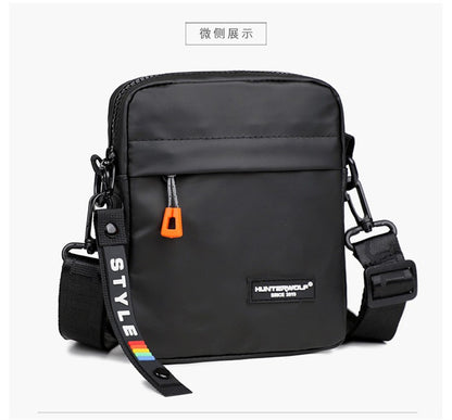 Simple Mini Men Crossbody Bag For Phone Side Bag Casual Waterproof PU Leather Shoulder Bag Business Small Messenger Sling Bags