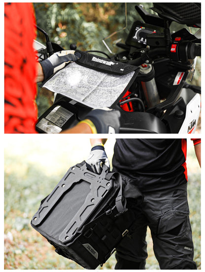 Rhinowalk Motorcycle Side Bag Quick Release Waterproof 35L Anti-Theft With Lock Hole For BMW R1300GS  R1250GS R1200GS S1000XR
