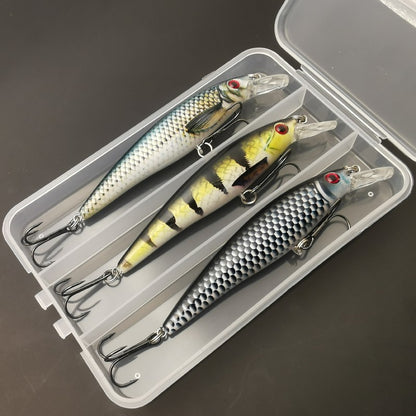 1pc/3pcs 13g Isca de Pesca com Impressão Colorida Sinking Minnow Isca Artificial Legal para Pesca