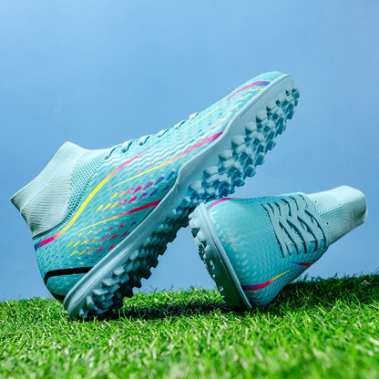 Unisex Soccer Cleats With FG Studs And TF Blades Options For Natural Grass Turf Indoor Superior Traction Anti Slip Grippy Soles