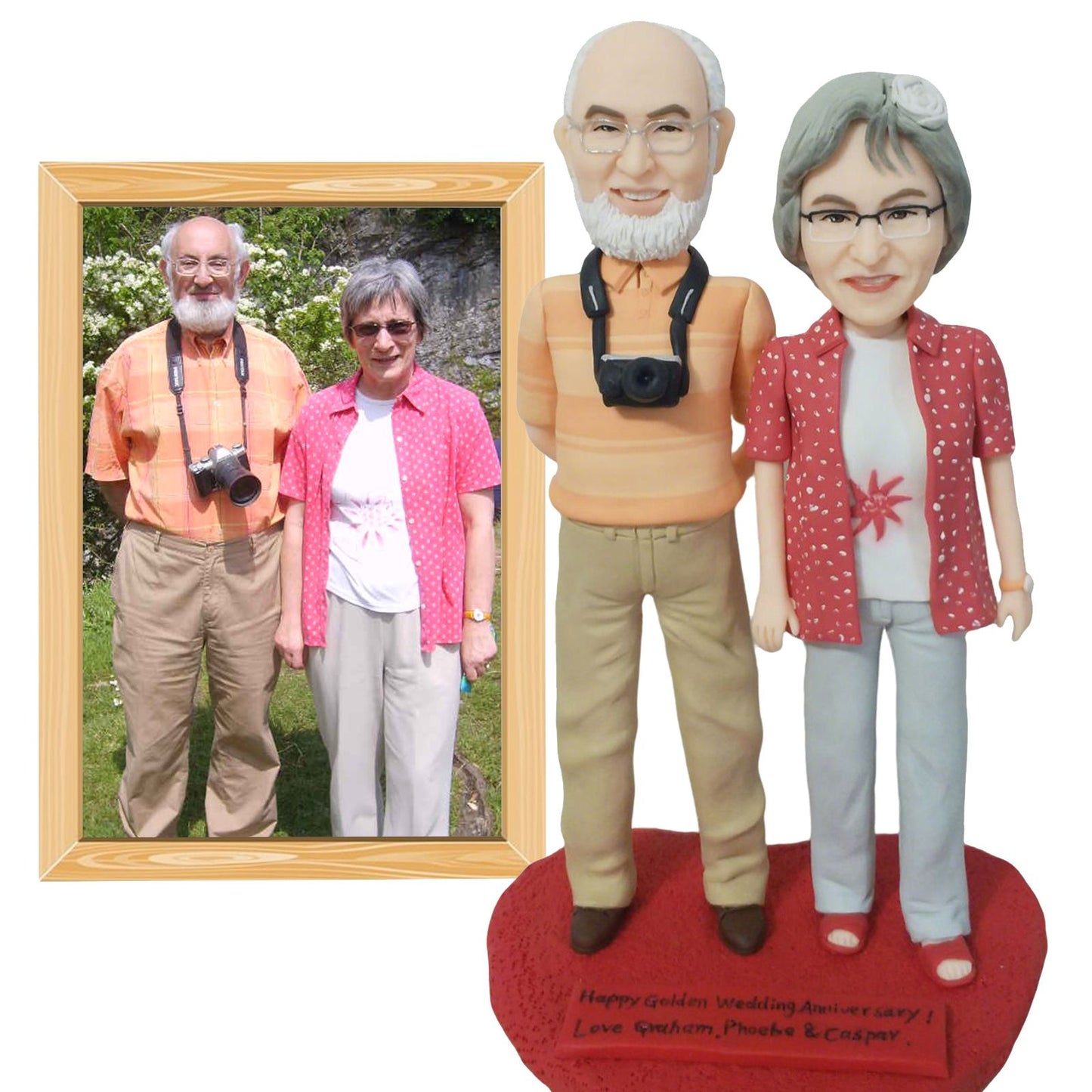 Boneco Bobblehead Personalizado, Corpo Inteiro Personalizável a Partir de Fotos, Boneco Bobblehead Personalizado Presente de Natal para Pais e Família