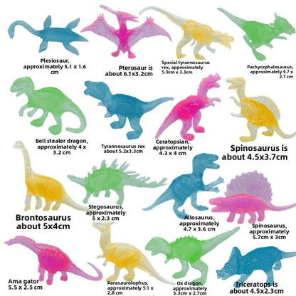 10-100PC Mini Glow-in-the-Dark Dinosaurs for Birthday Party Baby Shower Celebration Carnival Party Favors Gift Bag Filler Prizes