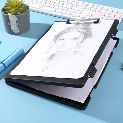 A4 File Clipboard Large Capacity Board 2 - in - 1 High - Value Folder: For Student Papers, Office Writing & Document Storage