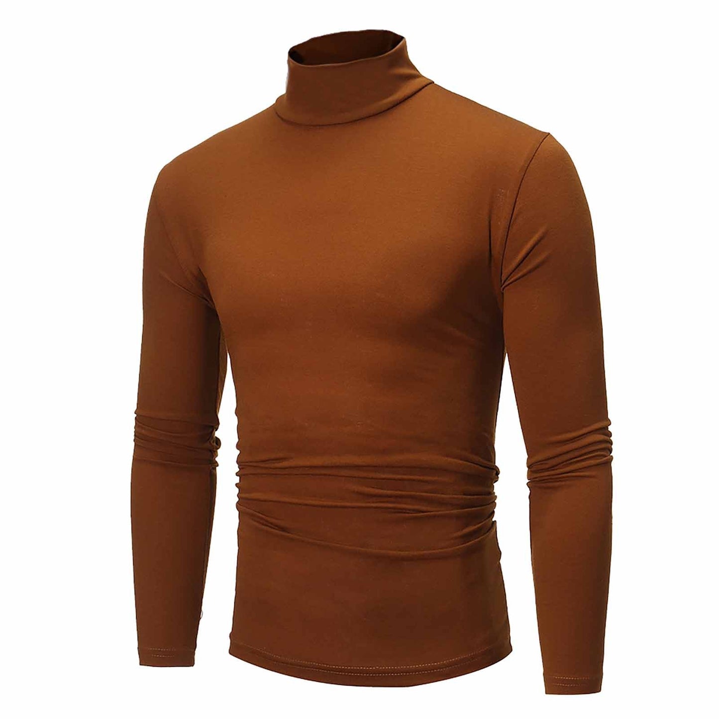 New Men's handsome half turtleneck bottom shirt,  gentle and comfortable, suitable for autumn, winter, senior undershirt