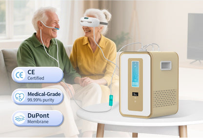 Gerador de Água Hidrogenada Medicinal 300ml Máquina de Inalação de Hidrogênio H2 O2 HHO Dispositivo de Respiração Inalador de Hidrogênio com Saída Dupla