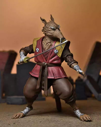 Original NECA 54351 The Last Ronin Figura de Ação Ultimate Splinter Colecionável de 7 polegadas