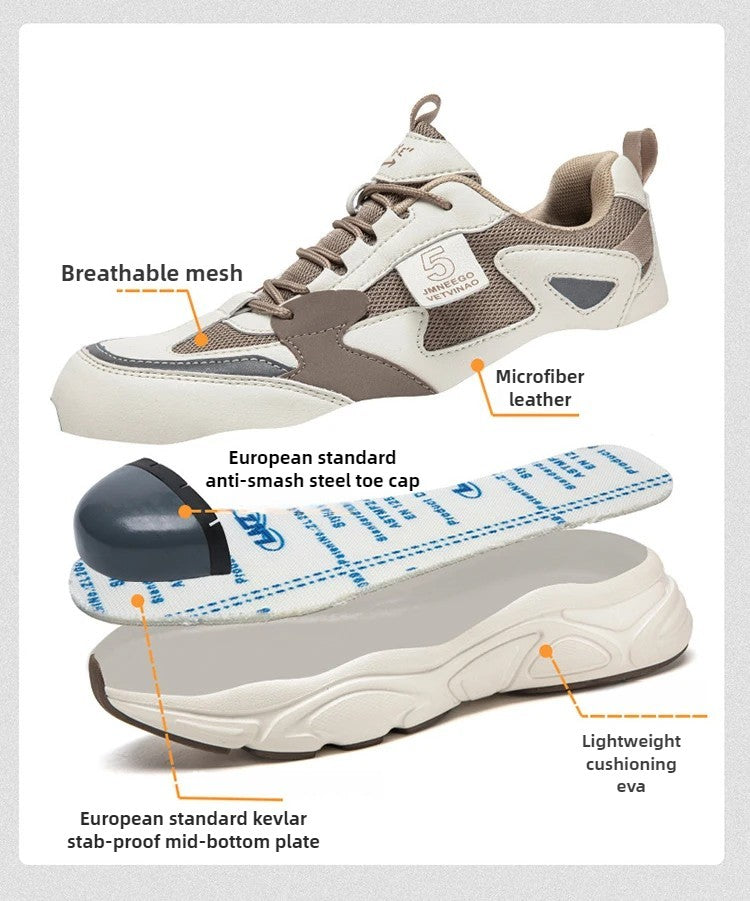 womens steel toe safety shoes size 35 36 37 38 39 40 41 lightweight safety boots non slip work shoes for women work sneakers