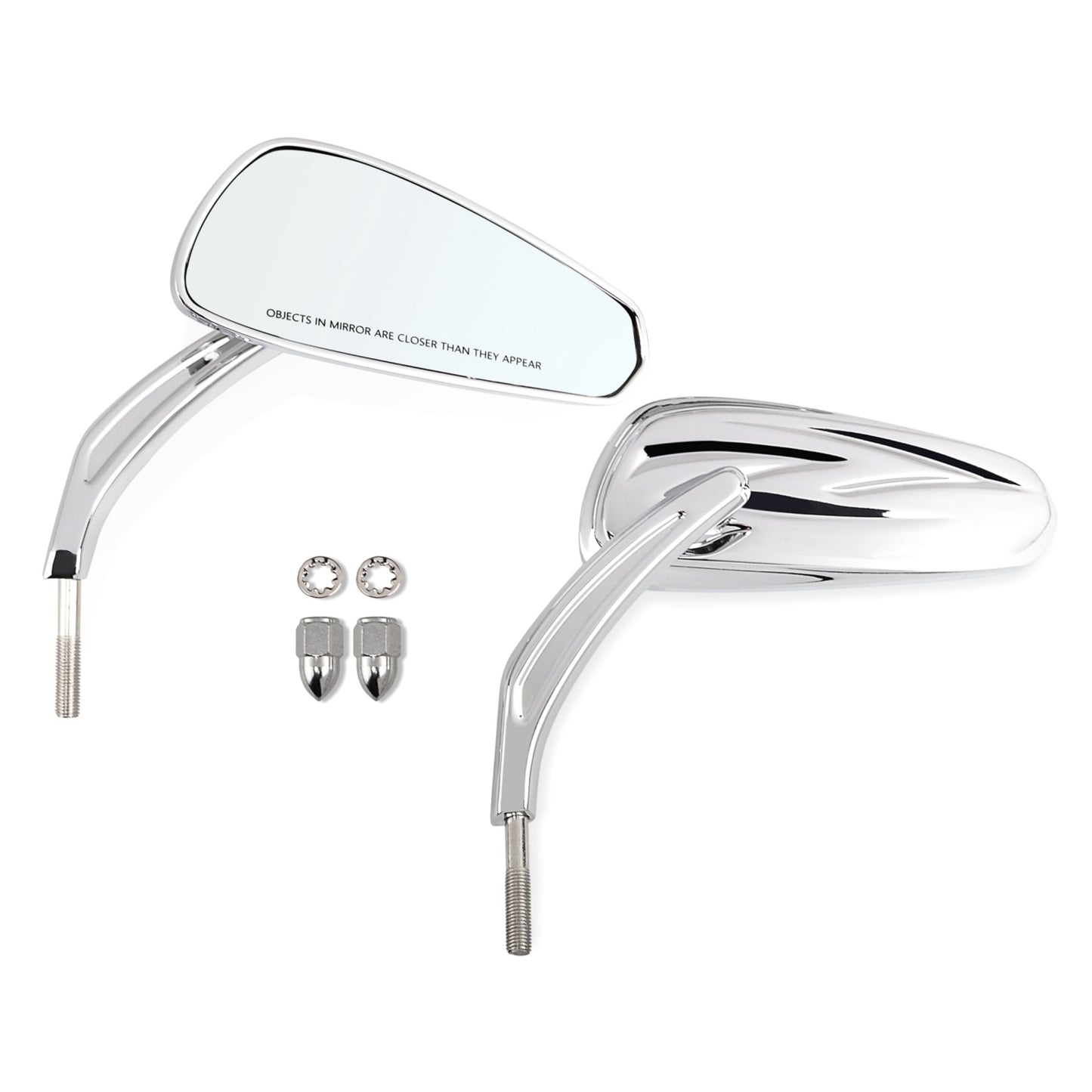 Espelhos Retrovisores Laterais de Guidão 5/16" para Motocicletas Harley Honda Davidson Sportster Fat Boy FLSTF Road King Street Glide 88-24