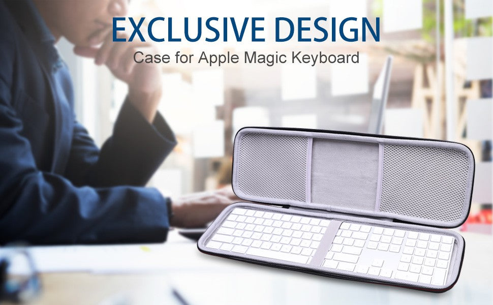 Estojo Rígido de Transporte e Armazenamento LTGEM EVA para Teclado Apple Magic com Teclado Numérico