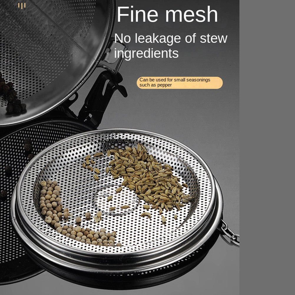 Filtro de Aço Inoxidável Com Tampa Corrente Gancho Malha Fina Filtro Utensílio de Cozinha Cesta de Salmoura para Panela Acessórios