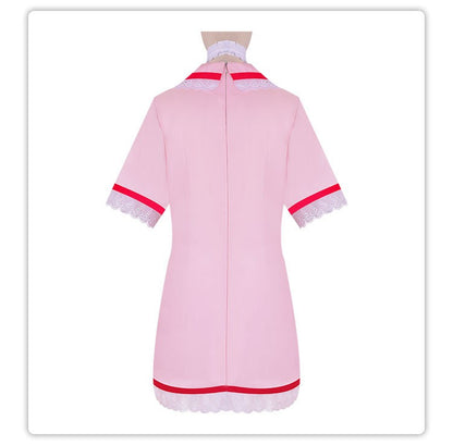 Virtual anchor Kasane Teto, doctor role-playing costume set, pink nurse uniform, Halloween party, virtual singer costume
