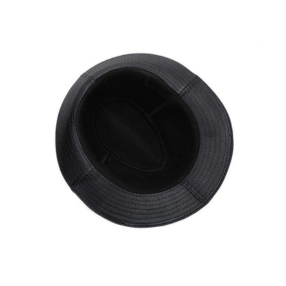 2025 Men Fashion Caps Autumn Winter Warm New Cowboy  100% Real Cowhide Leather Hats Men Real Genuine Cowhide Leather Top Hats