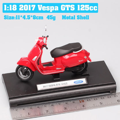 Maisto 1/18 Piaggio Vespa Scooter 98 PK 125 GTR P150X 300 MP5 Primavera GTS 125CC 150CC 946 Moto Miniatura de Brinquedo de Metal