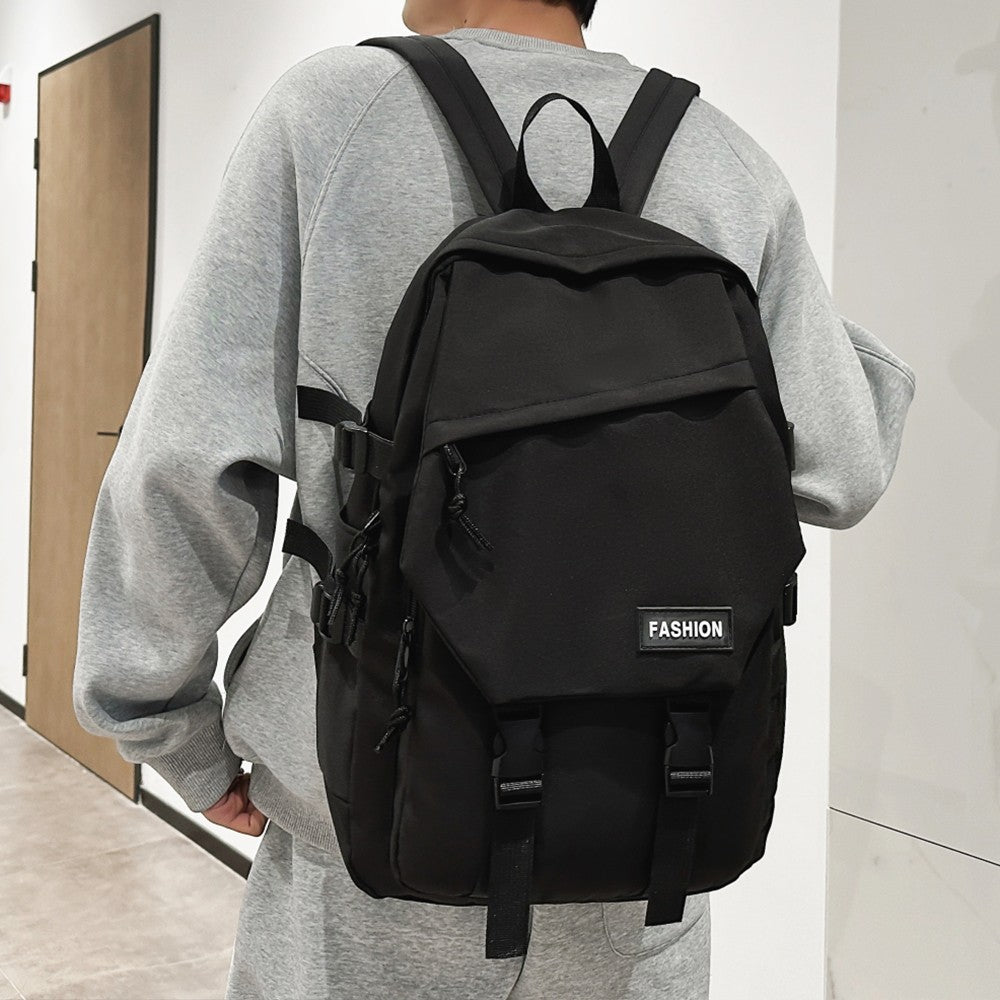 Mochila Escolar para Ensino Médio, Mochila Masculina para Campus, Mochila Feminina de Viagem Simples de Grande Capacidade