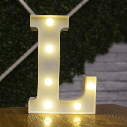 Alphabet Letter LED Lights Luminous Number Lamp Battery Warm Night Light for Home Wedding Birthday Christmas Party Decoration