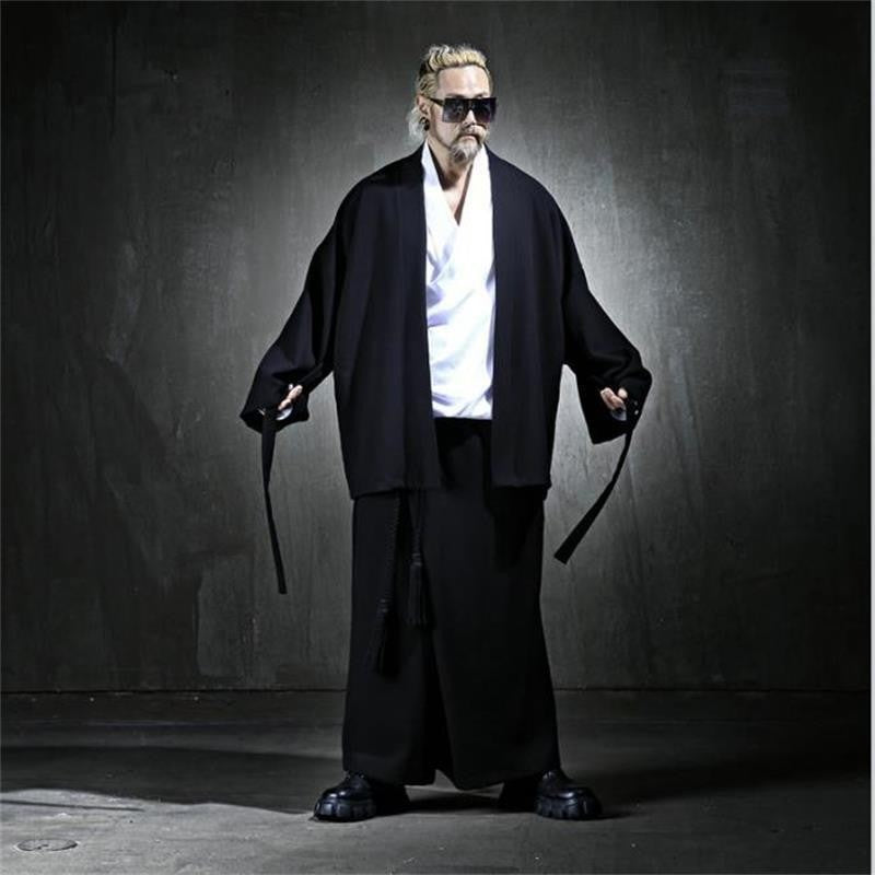 Spring Men's Frenulum Loose Coat Korea Tide Brand Plus Size Outwear New Fashion Casual Jackets Male Personality Clothes Hombre