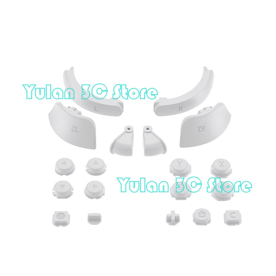 Joycon 2 Solid Color / Transparent Custom DIY Replacement Full Set Buttons for Nintendo Switch 2 Joy Con Controller Accessories