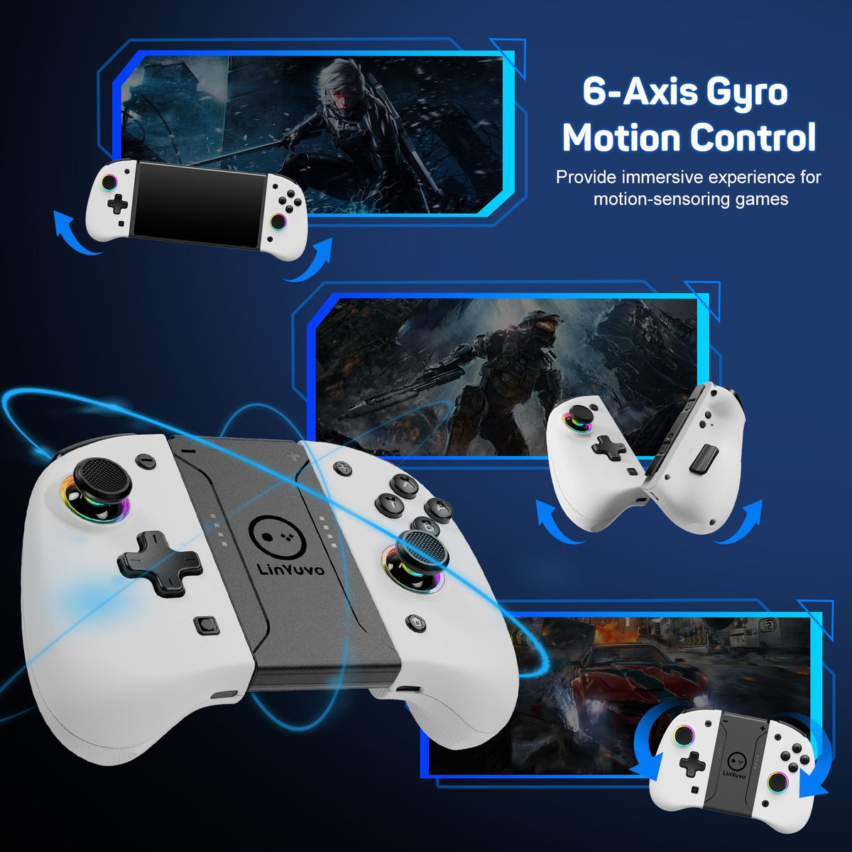 Wireless Bluetooth Controller For Nintendo Switch & OLED & Lite Gamepad Control Gaming Accessories Hall Game Pad Command Mando