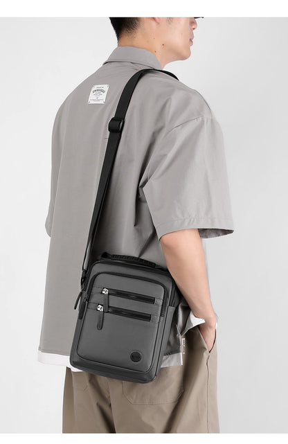 Fashionable Men's Crossbody Bag, Adjustable Shoulder Strap, Multiple Pockets, Business Bag, Commuting Bag, Daily Bag, Etc
