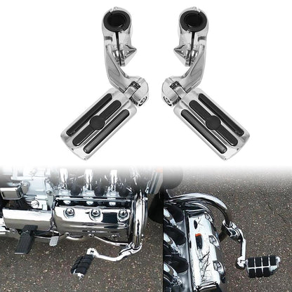 1 1/4" 32mm Motorcycle Foot Rest Highway Engine Guard Foot Pegs Mount Footrest For Harley Touring Honda Kawasaki Suzuki Yamaha