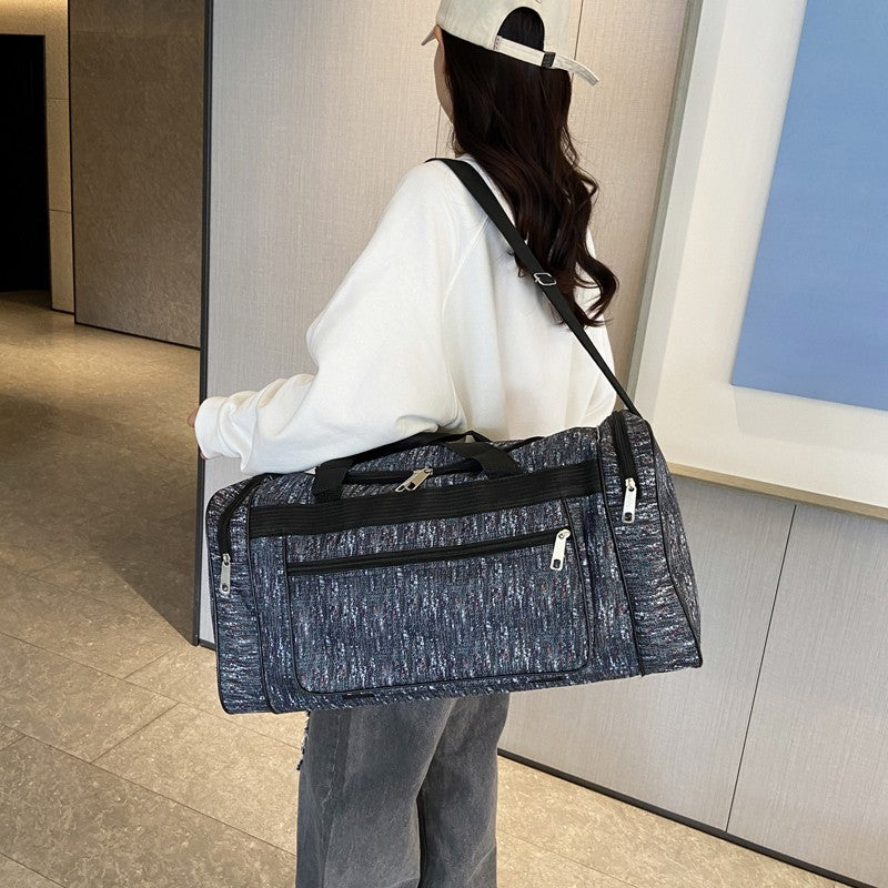 Large Capacity Camouflage Duffle Bag Travel Clothes Storage Bags Zipper Oxford Weekend Bag Thin Portable Moving Luggage Hand Bag