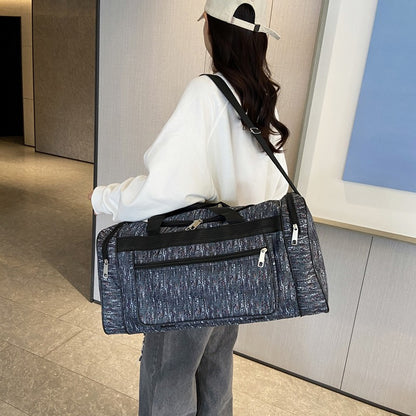 Large Capacity Camouflage Duffle Bag Travel Clothes Storage Bags Zipper Oxford Weekend Bag Thin Portable Moving Luggage Hand Bag