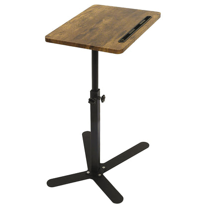 Adjustable Height Laptop Desk Rotating Tabletop Mobile Stand Home Mesa Bedside Table Office Tray Standing Computer Workstat