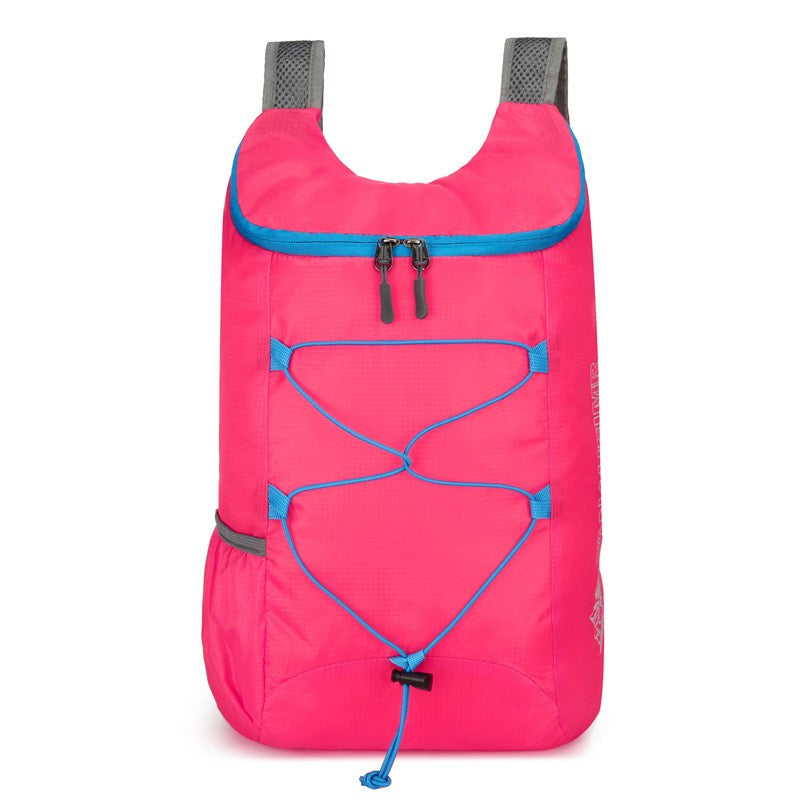 High-density lightweight waterproof nylon sports bag, multifunctional outdoor folding backpack Suitable for camping Hiking
