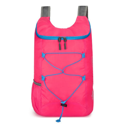 High-density lightweight waterproof nylon sports bag, multifunctional outdoor folding backpack Suitable for camping Hiking