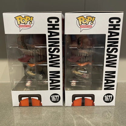 Chainsaw Man (Variantes de Perseguição)#1677 Bonecos Funko Pop Oficial Genuíno Edição Limitada Colecione Bonecos Presente para Fãs de Chainsaw Man