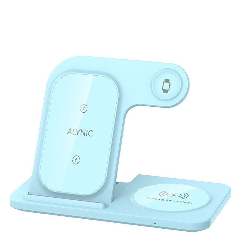 Base Carregadora Sem Fio Rápida 300W Dobrável para iPhone 16 15 14 13 12 Pro Max Apple Watch Airpods