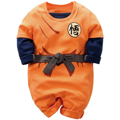 Spring and Autumn 0-18 months Newborn Cartoon Cosplay Cool 100% Cotton Long Sleeve Boy Baby Toddler Infant Onesie Costume Romper