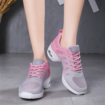 Jazz Dance Shoes For Women's Dance Sneakers Lightweight Breathable Woman Dancing Shoes