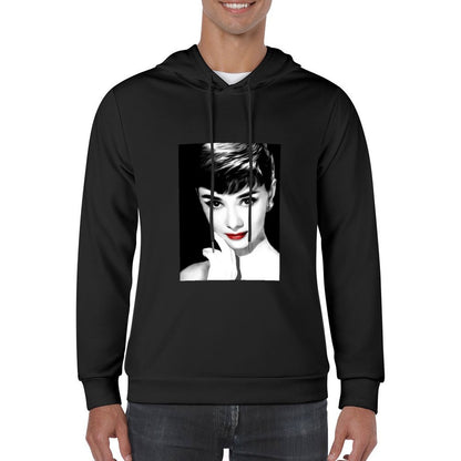 Audrey Hepburn Lips Hoodie autumn clothes for men men's sweat-shirt male clothes graphic hoodies