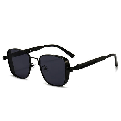 Óculos de Sol Polarizados Masculinos 2025 de Alta Qualidade, Estilosos para Dirigir, Antirreflexo, Proteção UV, Metal, Estilo Punk, Tendências da Moda