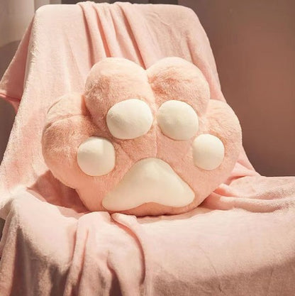 Blanket nap Cat paw throw pillow dual-use office good hand warmer pillow Car air conditioner 2-in-1 pillow