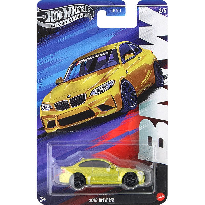 Hot Wheels GRT01 BMW M1 M2 M3 M4 M5 Alloy Car Models Set - 1:64 Scale Diecast Collection, Limited Edition Gift for Adults Kids