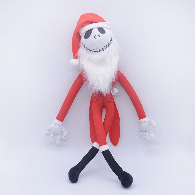 25cm Cartoon Anime Halloween The Nightmare Before Christmas Horror Pumpkin Skeleton Composite Plush Doll Toy Children Kids Gift