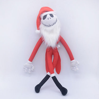 25cm Cartoon Anime Halloween The Nightmare Before Christmas Horror Pumpkin Skeleton Composite Plush Doll Toy Children Kids Gift