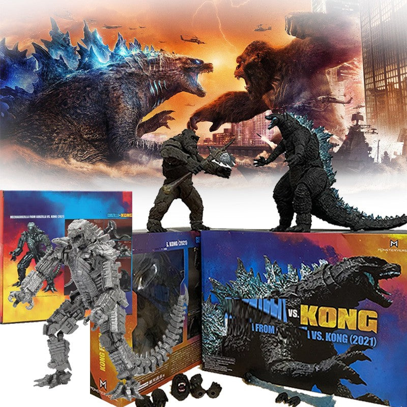 SHM Kong Do Filme Godzilla Vs Kong 2021 PVC Boneco de Ação Kaiju Monsterverse Modelo Dinossauro Brinquedos de Ação Colecionáveis Presentes