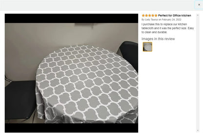 Homaxy Waterproof Tablecloth Heat-Resistant Round PVC Table Cloth For Wedding Kitchen Dining Desk Moroccan Table Coat Wash Cover