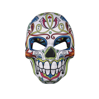 2023 Masks Mexican Day of The Dead Skull Mask Cosplay Halloween Skeletons Print Masks Dress Up Purim Party Costume Prop