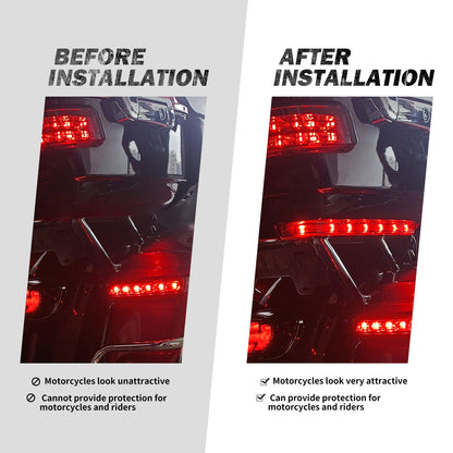 Motorcycle LED Lights Tour Luggag Pack Accent Side Marker Panel Lamp For Harley Touring Street Glide Electra Glide Trike 06-2023